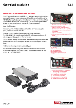 UNIMAT TCT Control manual and setup