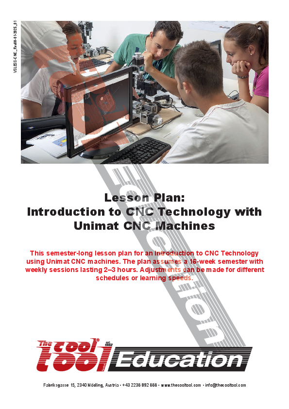 UNIMAT CNC Education Lesson Plan