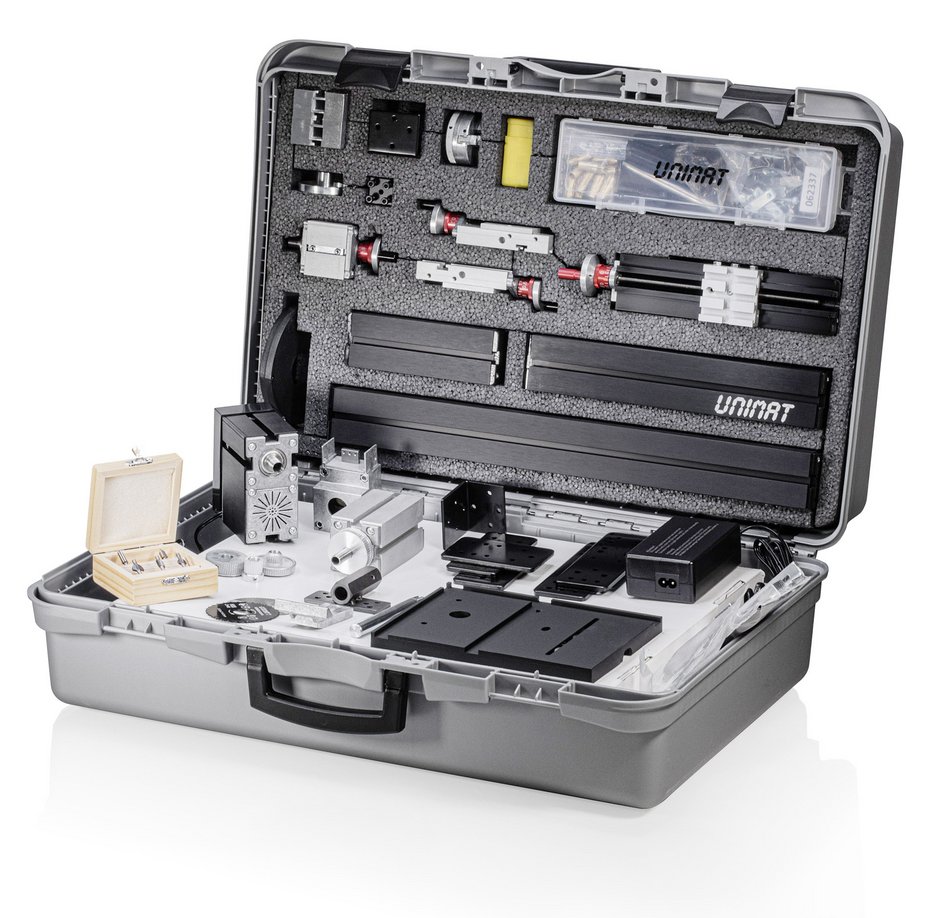 UNIMAT PowerLine suitcase with parts