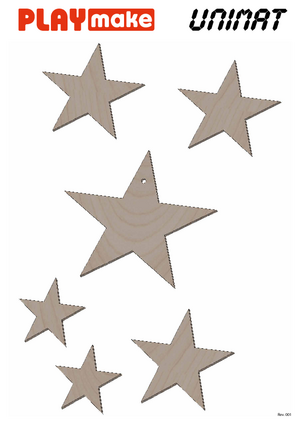 Christmas stars template